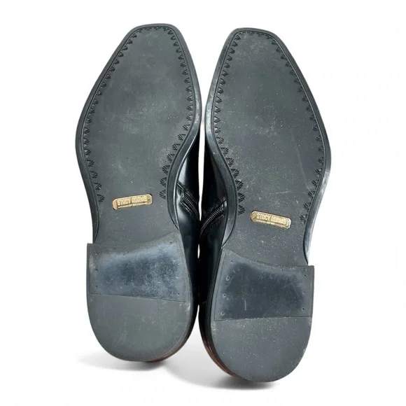 Stacy Adams Men’s Black Leather Ankle Boots Zip Dress Shoes Memory Foam Sz 13 - Picture 8 of 10